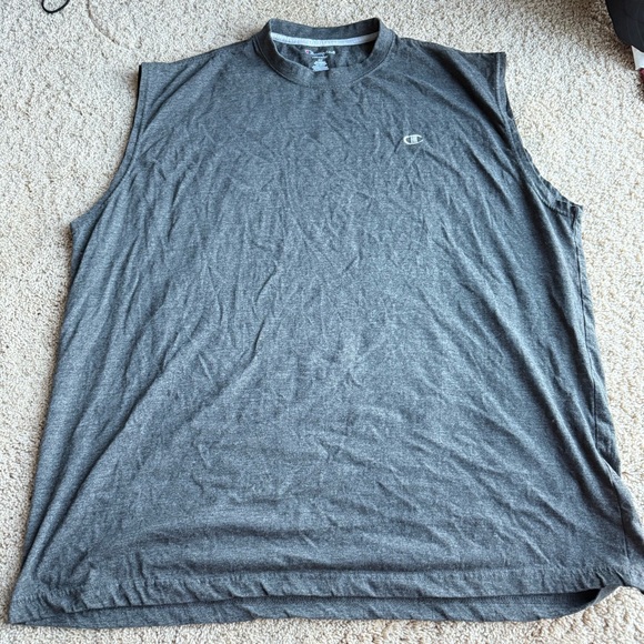Champion Three Bundle Men's Charcoal Tank Top Size XL Muscle Tee Workout - Picture 10 of 15